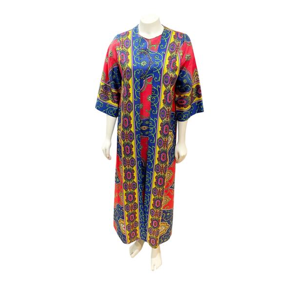 Lounge Craft One Piece Dress Coat Set Attached Maxi Small Vintage - Picture 1 of 12